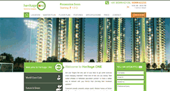 Desktop Screenshot of heritageonegurgaon.in